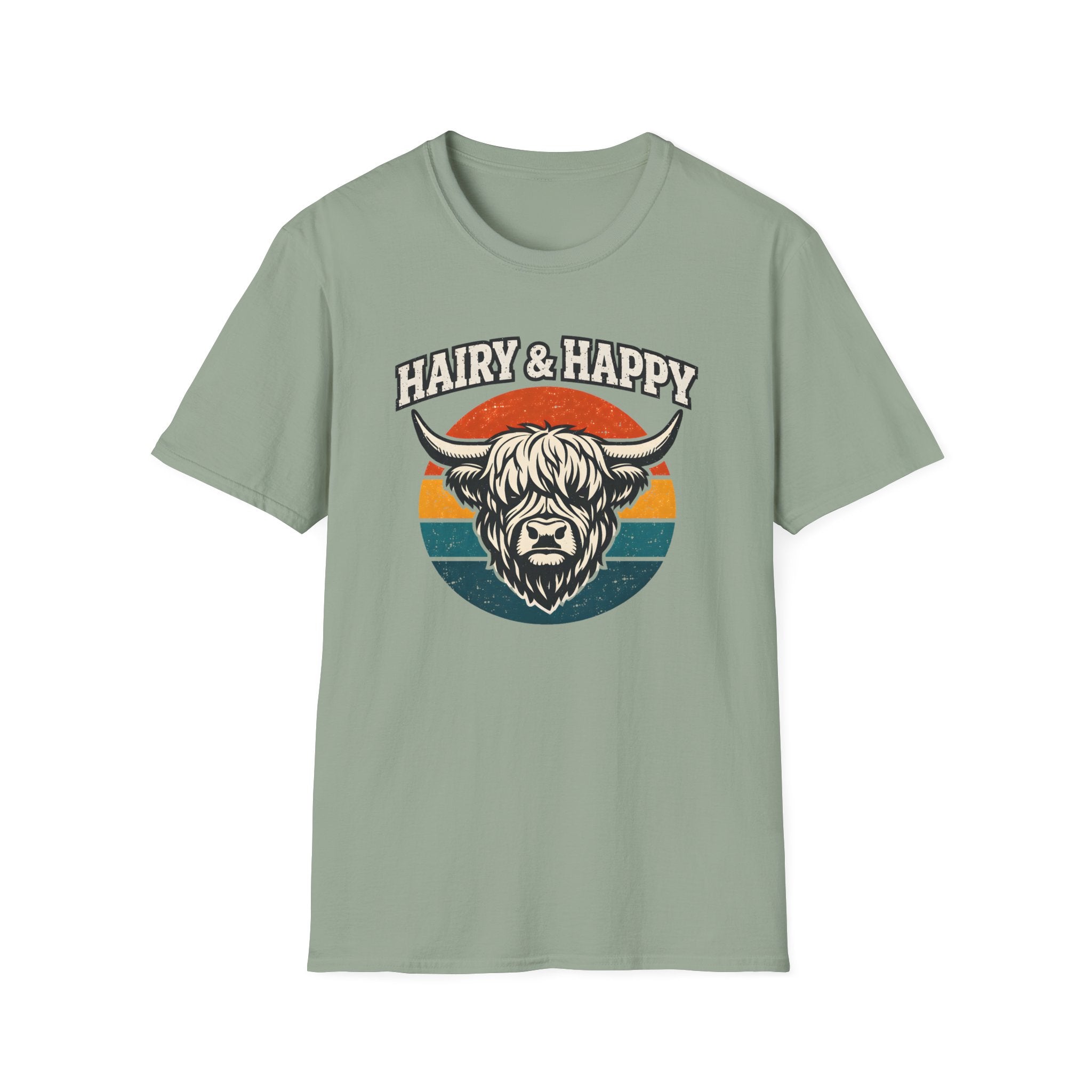 Hairy & Happy Funny Cow T-Shirt