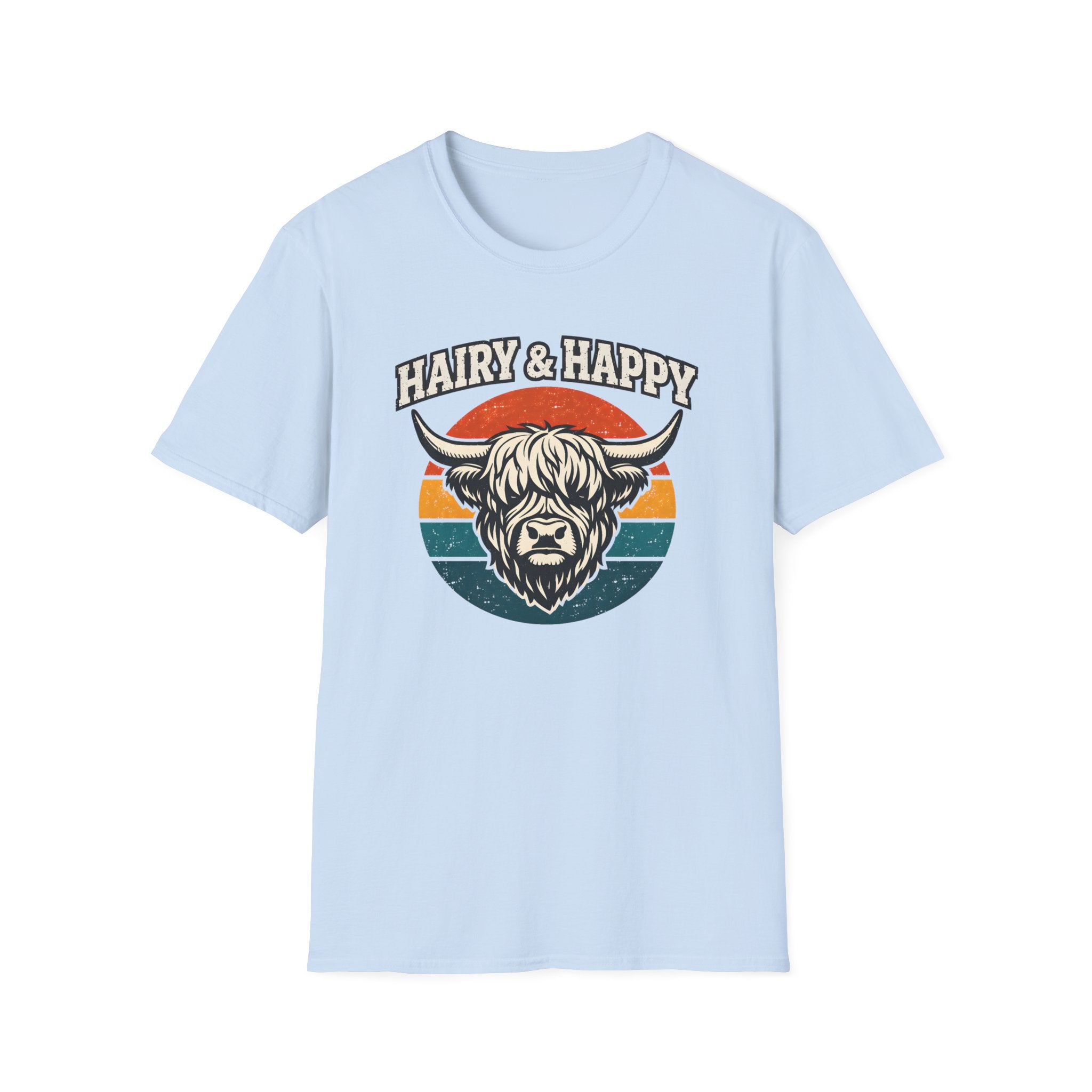 Hairy & Happy Funny Cow T-Shirt