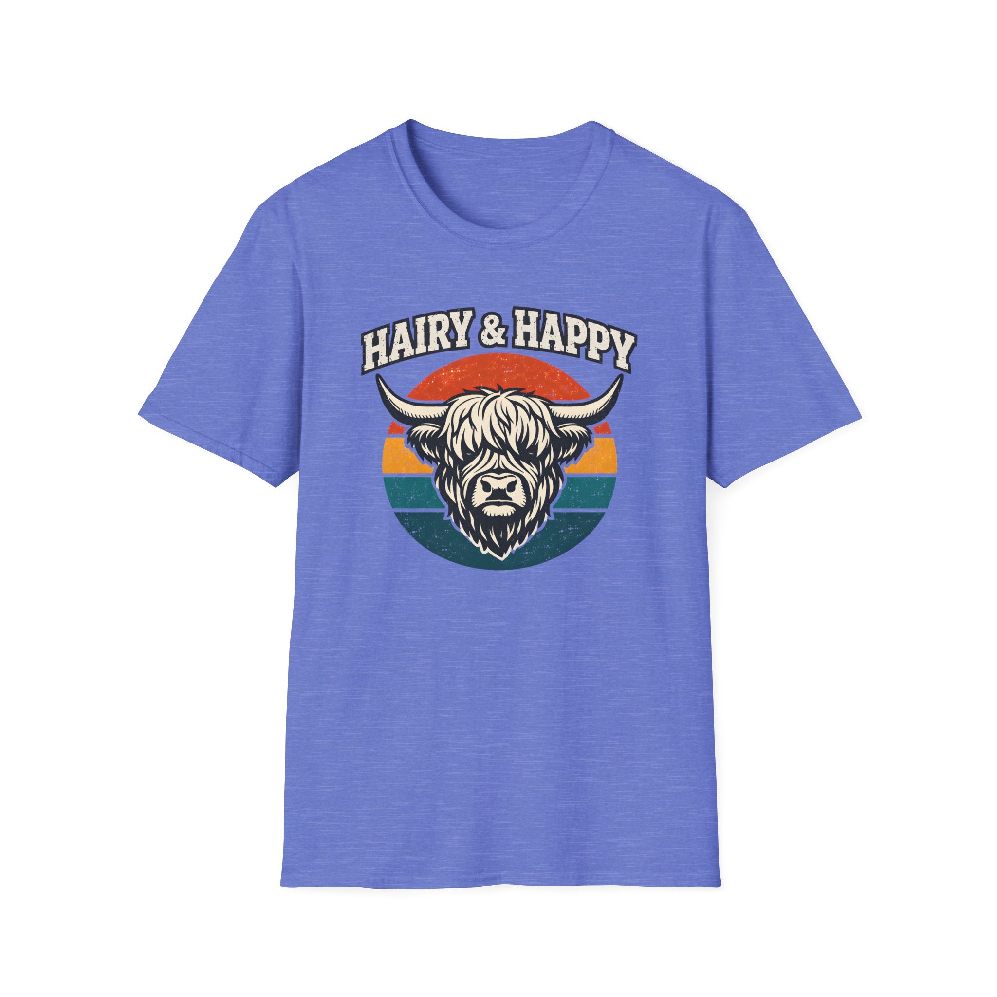 Hairy & Happy Funny Cow T-Shirt